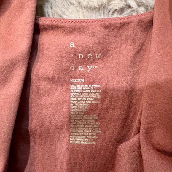 A New Day Rust Scoop Neck Bodysuit – Size M - Picture 2 of 3